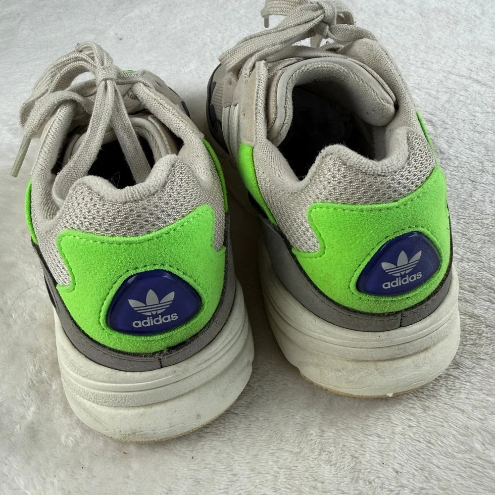 Adidas Originals Yung-96 F97182 Mens Off White Solar Green Chunky Shoes‎ 8.5